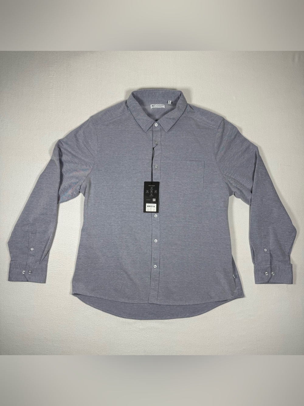 7 Diamonds Men’s Stretch Oxford button down Blue XXL